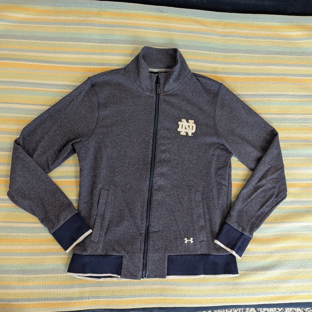 ⭐ Notre Dame Under Armor Threadborne Cold Gear Jacket Size Large